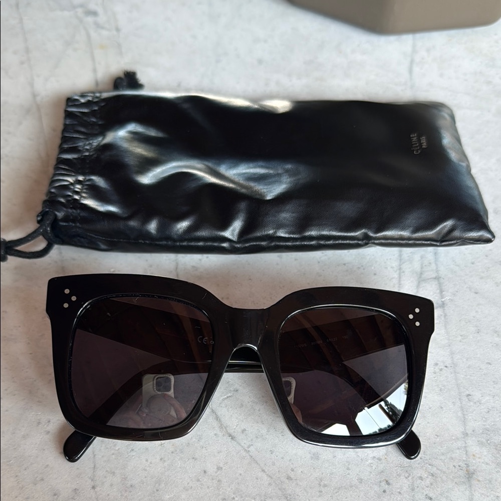 Celine Black Square Sunglasses